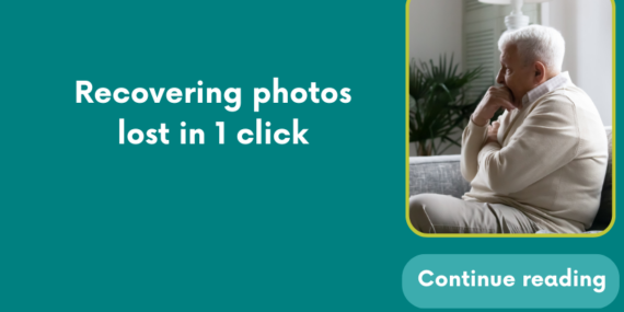 Recovering photos lost in 1 click